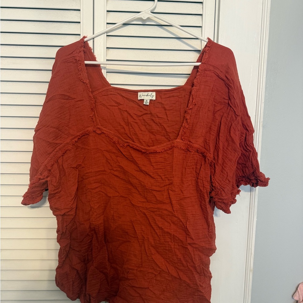 Wonderly Terracotta Blouse
